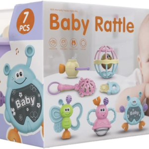 Baby Toy Box 7 Piece - صندوق لالعاب اطفال مكون من 7 قطع سيليكون
